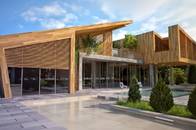 Light Steel Structure Wooden Decorate , Prefabricated Bungalow Homes , Modular Homes