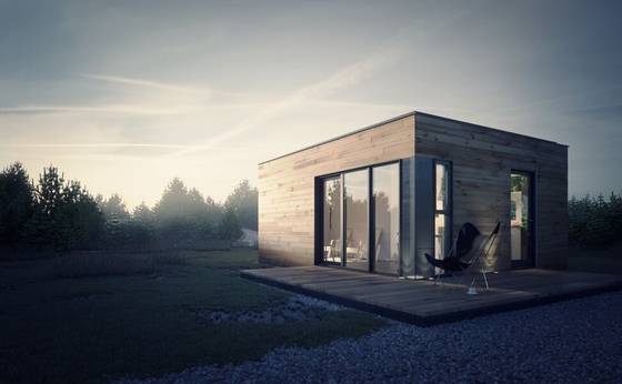 Prefabricated House Modular Home Prefab Garden Studio With Light Steel Frame Storage