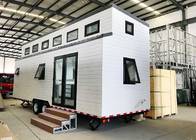 Light Steel Prefabricated Luxury Tiny House On Wheels With 2 Bedroom Micro Prefab House