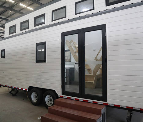 AS/NZS Light Steel Prefabricated Home Ready to Ship Tiny House On Wheels With 2 Bedroom