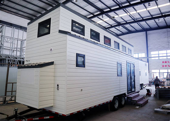 AS/NZS Light Steel Prefabricated Home Ready to Ship Tiny House On Wheels With 2 Bedroom