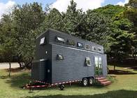 Australia Standard Light Steel Prefabricated Tiny House On Wheels With WPC Board Wall