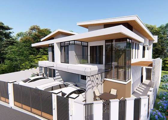 Two Floors Of The Light Steel Prefab Modern Homes Prefabricated Light Steel Structure Houses