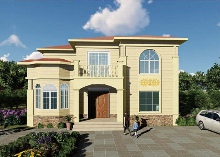 Steel Frame EPS Sandwich Tile Duplex Prefab Home Kits