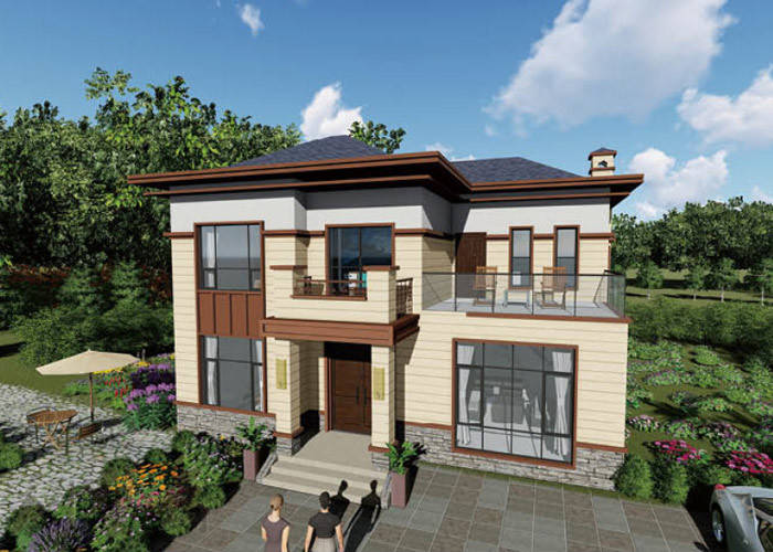 Xps Wall Duplex Retro Earthquake Proof Luxury Prefab Houses Prefabricated Villa