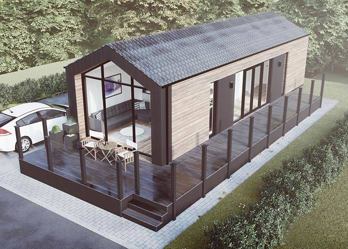 Leisure Prefabricated Light Steel Quick Build Small House For Holiday