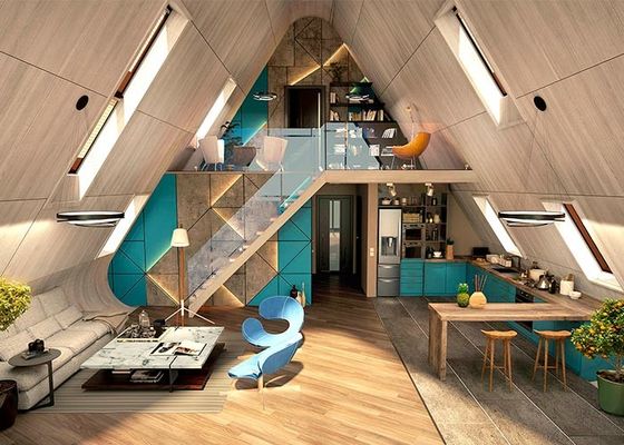 Light Steel Frame Prefab House, Hotel Unit, Tiny Home, Dome House, A Frame House