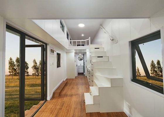Prefabricated Light Steel Structure Tiny House On Wheels | Mobile Homes For Sale