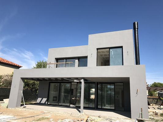 Light Steel Structure Villa Of Contracted Style / Prefab Steel Prefab Villa Luxury Modular Home