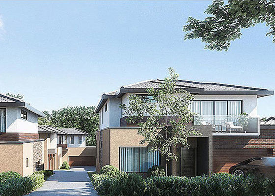 Australian Standard Light Gauge Steel Frame Prefab Luxury 2nd Floor Villa Apartment