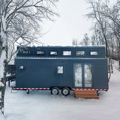 Factory Direct Light Gauge Steel Prefabricated Tiny House On Wheels With WPC Board Wall