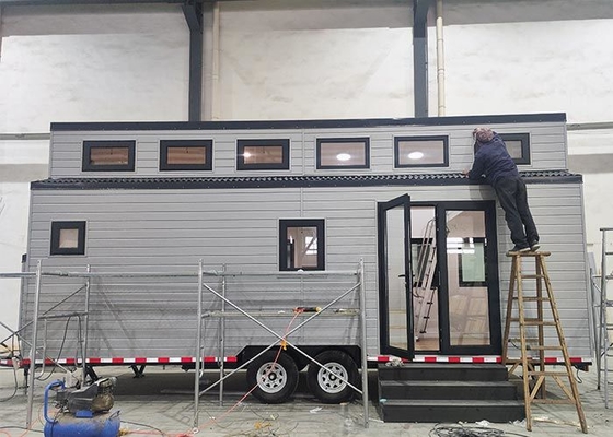 Prefab Modular Home Luxury Prefabricated Mobile Tiny House On Wheels A Good Option For Caravan/RV Park