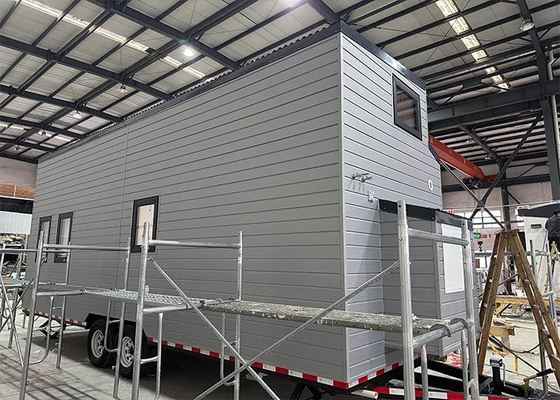 AS/NZS Certified Light Steel Prefab Tiny Home On Wheels | Mobile House With Side Box