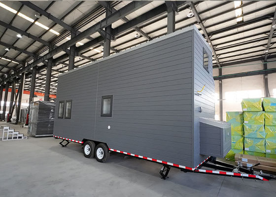 Modular Prefabricated House With Light Steel Frame Tiny House On Wheels For Rent