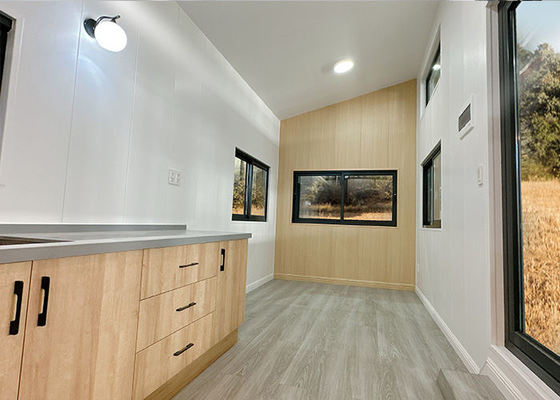 ICC-ES Modular Home Prefabricated Tiny House On Wheels WIth Light Gauge Steel Frame