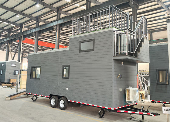 ICC-ES Modular Home Prefabricated Tiny House On Wheels WIth Light Gauge Steel Frame