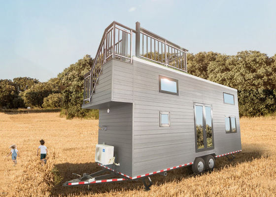 US Standard 2 Bedroom Prefabricated Tiny House On Wheels, Eco-Conscious Home