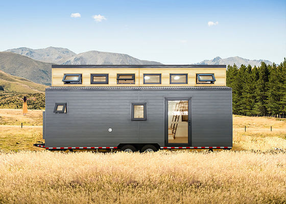 Prefabricated Modular Home On Wheels With Double-Glazed Aluminium Windows