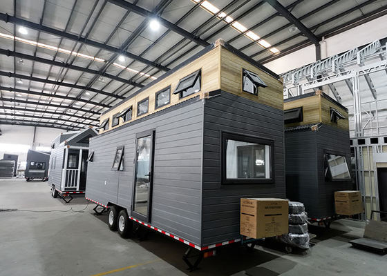 Prefabricated Modular Home On Wheels With Double-Glazed Aluminium Windows