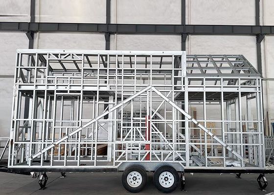 Prefabricated Tiny House On Wheels Prefab Kit Home Modern With Double Glazing Windows