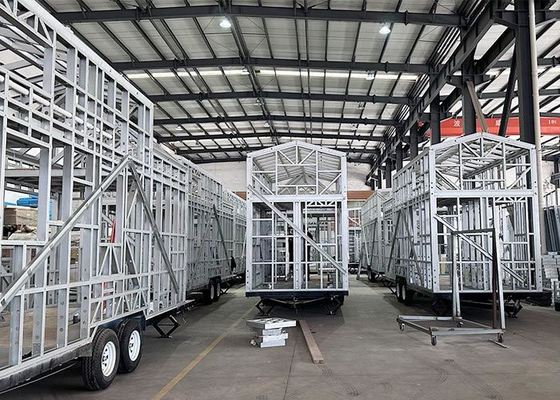 Prefabricated Modular Home On Wheels With Double-Glazed Aluminium Windows