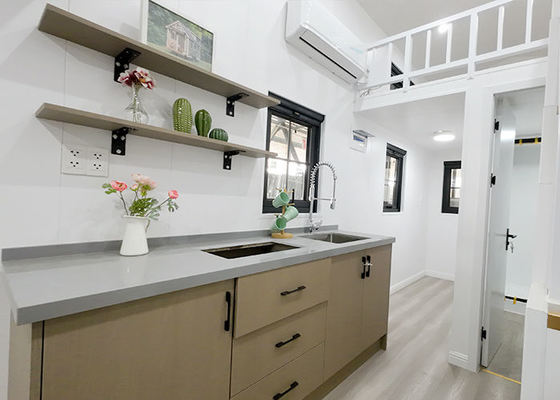 USA Standard Prefabricated Modular Home Kit Tiny House On Wheels With Three Bedrooms