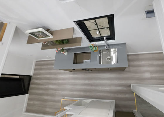 EU/AU/USA Standard Light Steel Framing  Prefab Homes Motorhome On Wheels With 3 Bedrooms