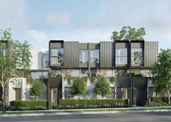 As/ Nzs Prefabricated Building Modular Homes Townhouse Prefab House Light Steel Structure