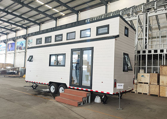AS Tiny House On Wheels Ready To Live In Prefab Mobile Home With Solar Panels