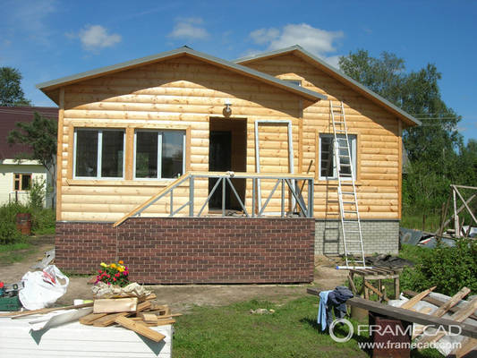 Mini 20 / 30SQM Prefabricated Bungalow Homes , Light Steel Bungalow Modular Homes