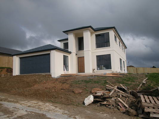 New Zealand Style Prefabricated Steel House , Quick Installation Prefabricated Villa Custom House With New Design