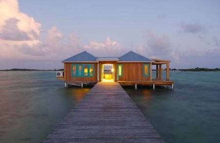 Overwater Bungalow Hotel Modular Home : Prefab Light Steel Frame House Kits