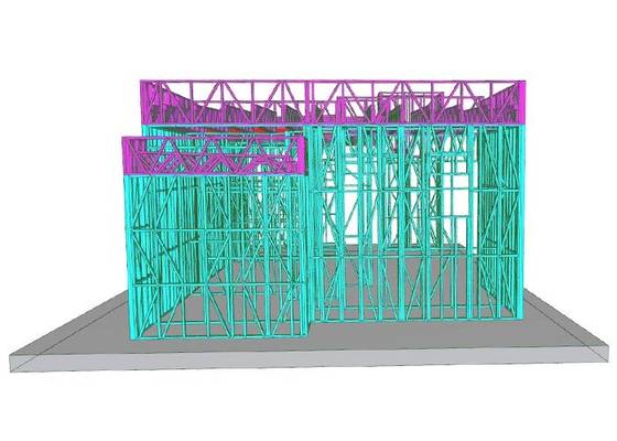 US Prefab Light Gauge Steel Frame House Kit Modular House Kits Mexico House