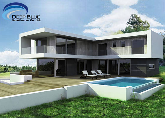 Cold Formed Steel Structural Light Steel Frame Prefabricated Villa Modern Design Houses