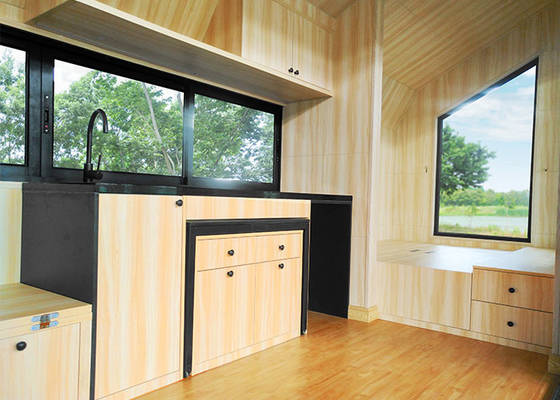 Lightweight WPC Flooring Prefabricated Tiny House Engineered Framing System