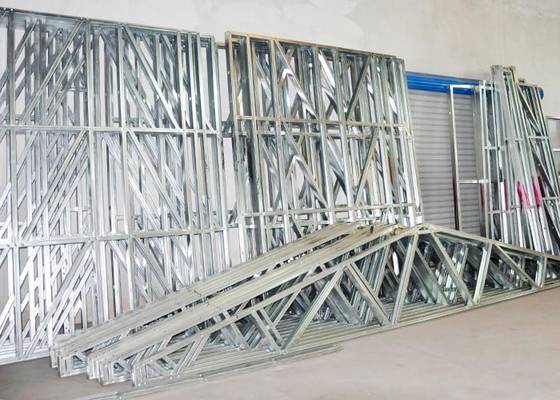 Quick Installation Fireproof Metal Car Sheds &Light Steel Frame Metal Storage Sheds With Light Steel Frame Structure