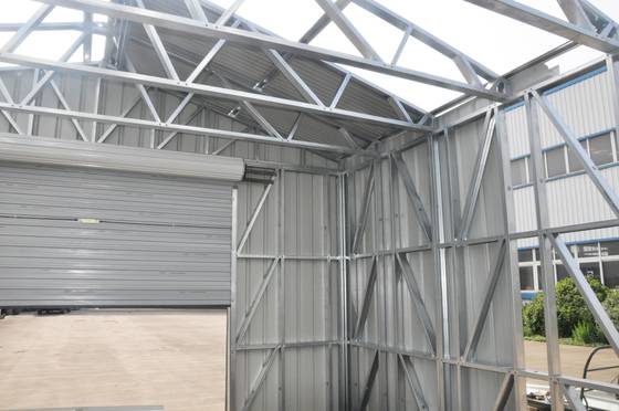 Quick Installation Customized Light Steel Frame Prefab Storeroom/Factory/Metal Garage