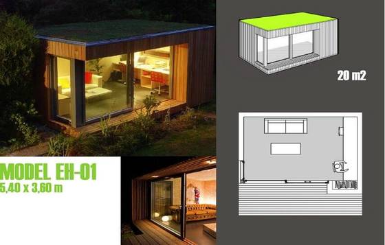 Light Gauge Steel Frame Prefabricated Office Fire Proof Garden Studios Backyard Tiny homes