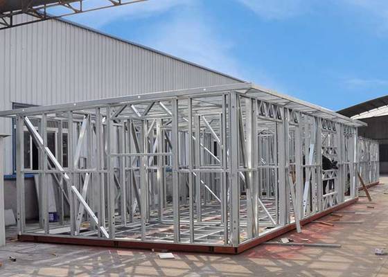 Mobile Prefab Garden Studio Light Steel Frame With Custom Wooden Design For Workshop Living