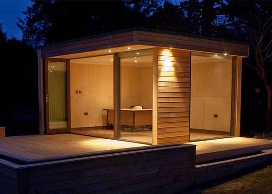 Light Gauge Steel Frame Prefabricated Office Fire Proof Garden Studios Backyard Tiny homes