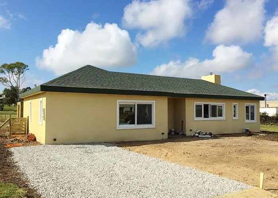 Light Gauge Steel Frame Prefabricated Bungalow Homes One Story Houses for Sale