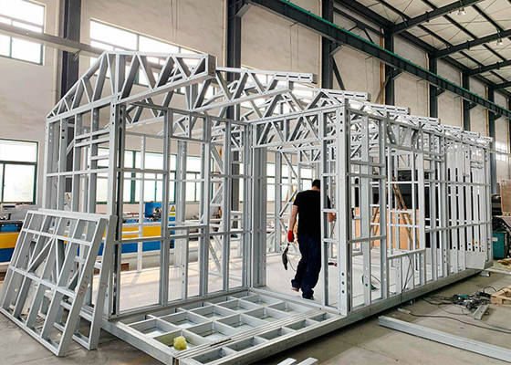 Prefab Light Steel Frame Flat Pack Garden Studio Hotel Unit Office Kit Cabin for Sale