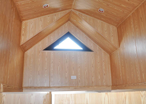 Plywood Wall CE ISO Certification prefab eco homes Prefabricated Tiny House On Wheels Space Saving Modular Tiny House