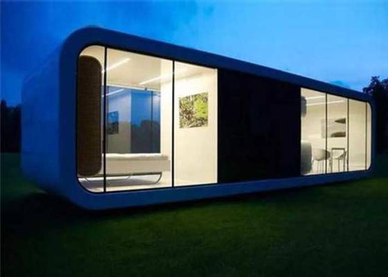 Aluminum Sliding Doors Prefab Cabin Prefabricated Bungalow Prefab Garden Studio Steel Frame Prefab Modular Homes