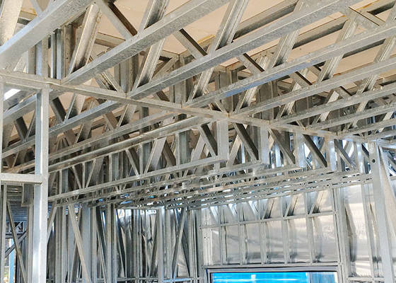 High Performance Prefab Modular Homes Steel Frame Fiber Cement Board Interior Lining