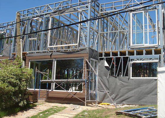 Australian American Standard Steel Structure Prefab Villa Living With A Cheerful Deck