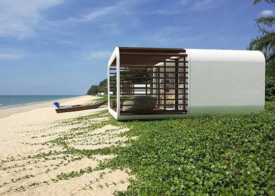 Light Gauge Steel Frame Prefab Houses One Floor Home Holiday Cabins for Resort Hotel