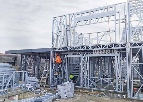 Australian light steel framing townhouses project prefab light steel frame home building steel home kits