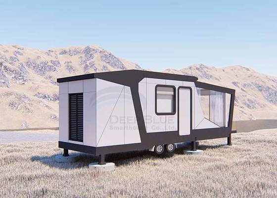 Light Steel Prefabricated Luxury Tiny House On Wheels And Micro Prefab cabins