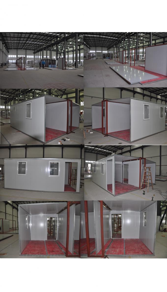 White/Yellow Portable Emergency Shelter For Family Shelters , Temporary